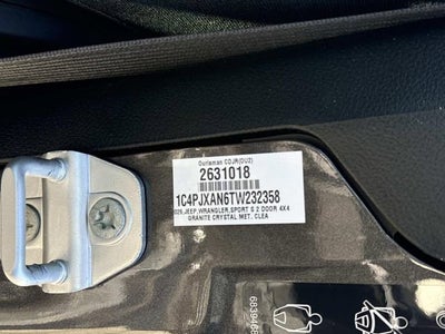 2026 Jeep Wrangler WRANGLER 2-DOOR SPORT