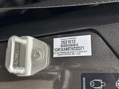 2026 Jeep Wrangler WRANGLER 2-DOOR SPORT S