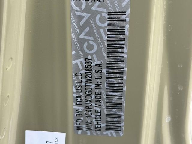 2026 Jeep Wrangler WRANGLER 4-DOOR SPORT S