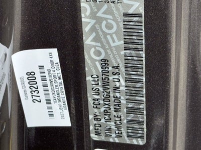 2027 Jeep Wrangler WRANGLER 4-DOOR SPORT S
