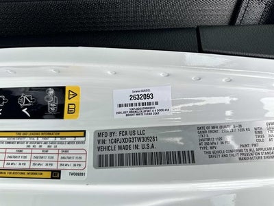 2026 Jeep Wrangler WRANGLER 4-DOOR SPORT S