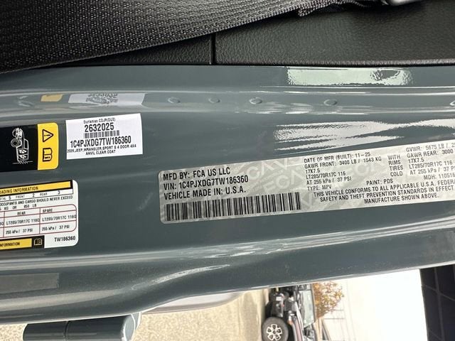 2026 Jeep Wrangler WRANGLER 4-DOOR WILLYS