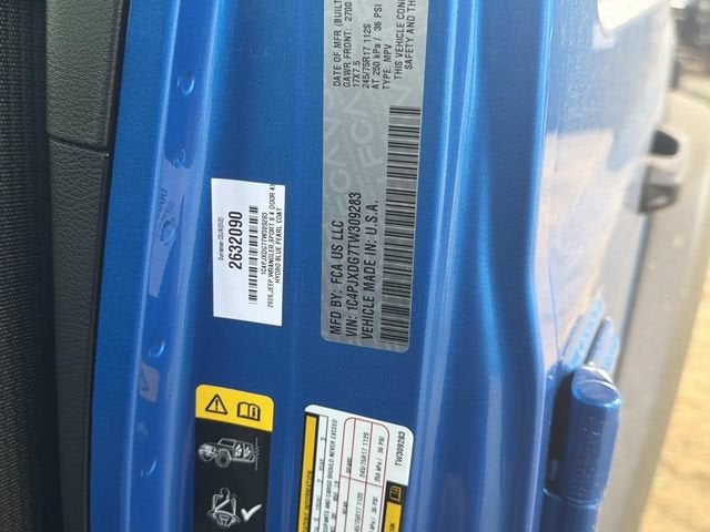2026 Jeep Wrangler WRANGLER 4-DOOR SPORT S