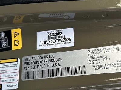 2026 Jeep Wrangler WRANGLER 4-DOOR WILLYS