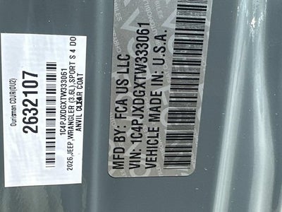 2026 Jeep Wrangler WRANGLER 4-DOOR WILLYS