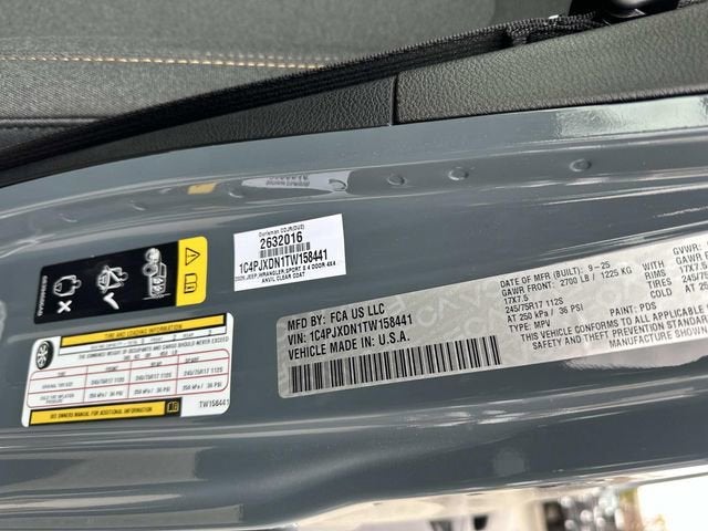 2026 Jeep Wrangler WRANGLER 4-DOOR SPORT S