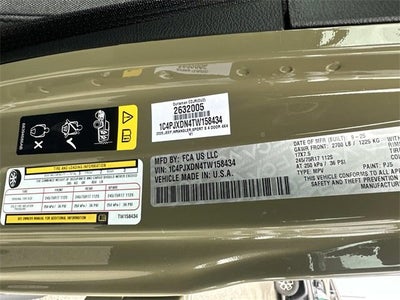 2026 Jeep Wrangler WRANGLER 4-DOOR SPORT S