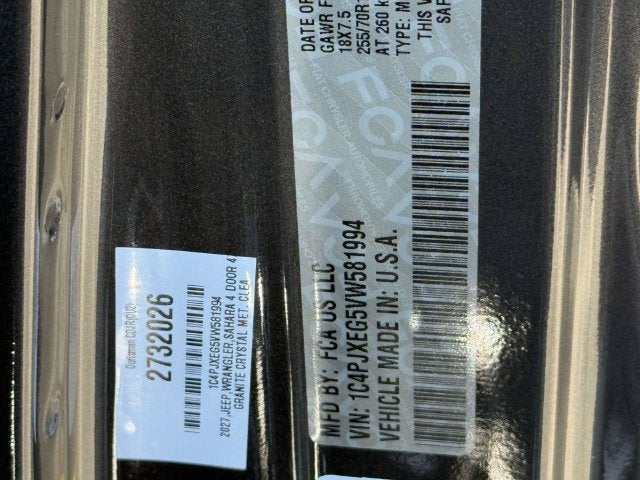 2027 Jeep Wrangler WRANGLER 4-DOOR SAHARA