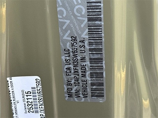 2025 Jeep Wrangler WRANGLER 4-DOOR RUBICON