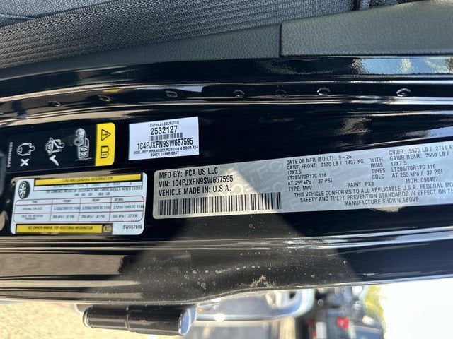 2025 Jeep Wrangler WRANGLER 4-DOOR RUBICON