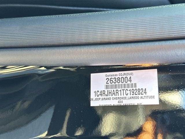 2026 Jeep Grand Cherokee GRAND CHEROKEE ALTITUDE 4X4