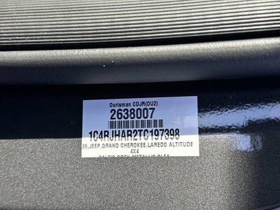 2026 Jeep Grand Cherokee GRAND CHEROKEE ALTITUDE 4X4