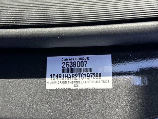 2026 Jeep Grand Cherokee GRAND CHEROKEE ALTITUDE 4X4