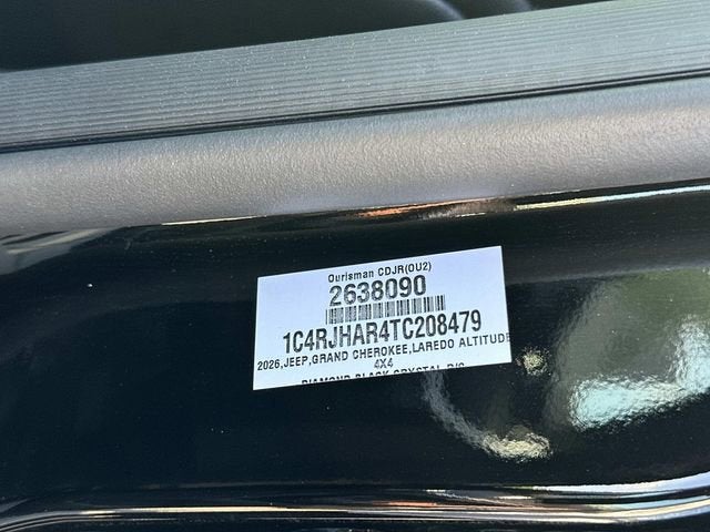 2026 Jeep Grand Cherokee GRAND CHEROKEE LAREDO ALTITUDE 4X4