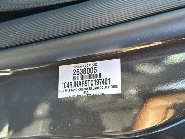 2026 Jeep Grand Cherokee GRAND CHEROKEE ALTITUDE 4X4