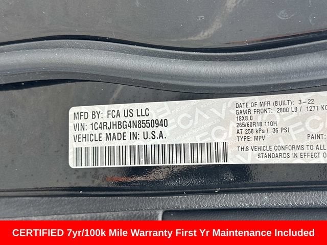 2022 Jeep Grand Cherokee Limited 4x4