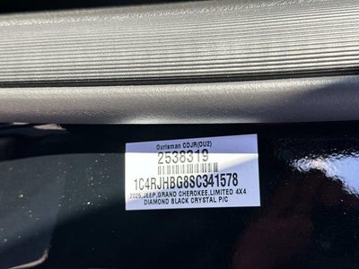 2025 Jeep Grand Cherokee GRAND CHEROKEE LIMITED 4X4