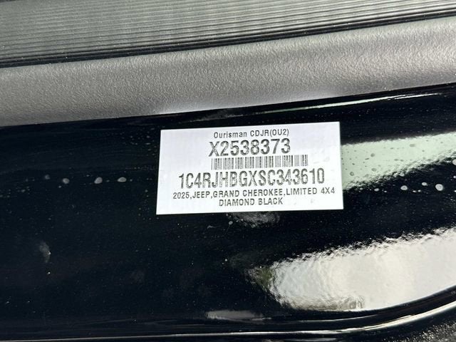 2025 Jeep Grand Cherokee GRAND CHEROKEE LIMITED 4X4