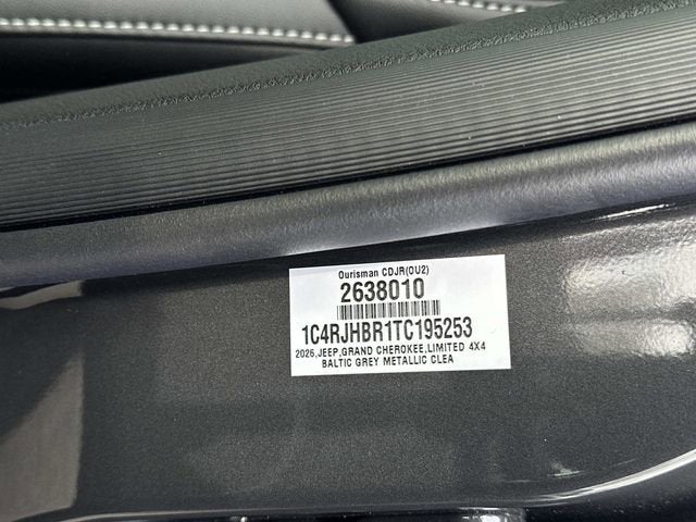 2026 Jeep Grand Cherokee GRAND CHEROKEE LIMITED 4X4