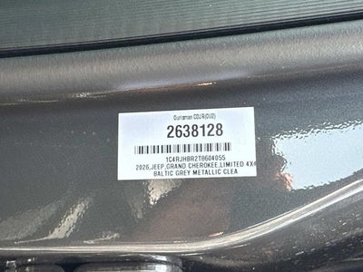 2026 Jeep Grand Cherokee GRAND CHEROKEE LIMITED RESERVE 4X4