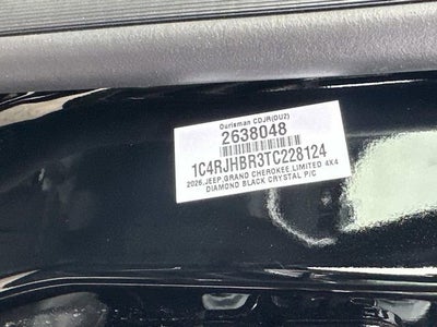 2026 Jeep Grand Cherokee GRAND CHEROKEE LIMITED 4X4