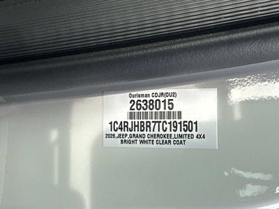 2026 Jeep Grand Cherokee GRAND CHEROKEE LIMITED 4X4