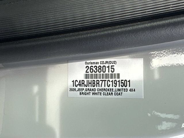 2026 Jeep Grand Cherokee GRAND CHEROKEE LIMITED 4X4