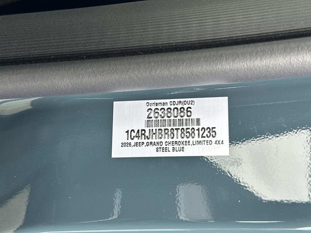 2026 Jeep Grand Cherokee GRAND CHEROKEE LIMITED 4X4