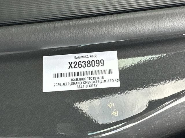 2026 Jeep Grand Cherokee GRAND CHEROKEE LIMITED 4X4