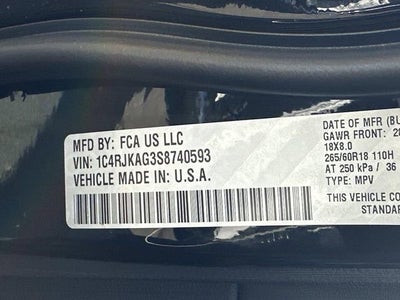 2025 Jeep Grand Cherokee L GRAND CHEROKEE L ALTITUDE X 4X4