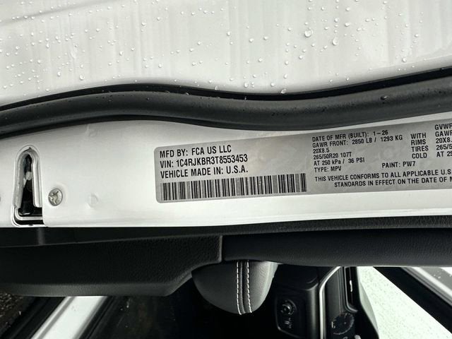 2026 Jeep Grand Cherokee L GRAND CHEROKEE L LIMITED 4X4