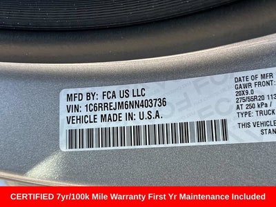 2022 RAM 1500 Laramie Crew Cab 4x2 5'7' Box