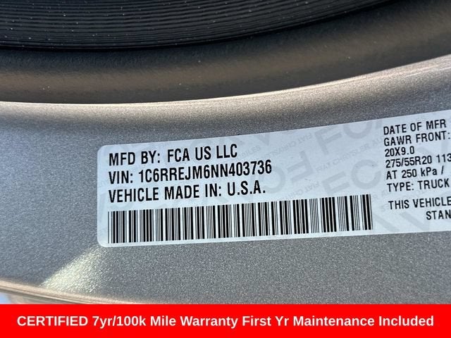 2022 RAM 1500 Laramie Crew Cab 4x2 5'7' Box
