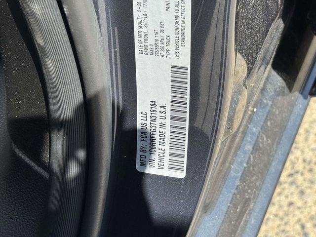 2026 RAM 1500 RAM 1500 BIG HORN CREW CAB 4X4 5'7' BOX