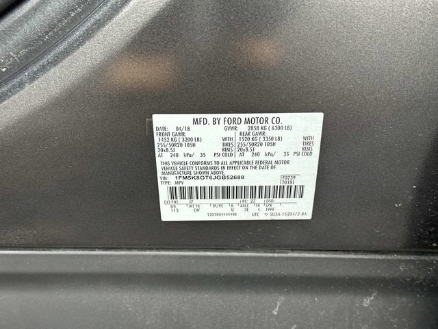 2018 Ford Explorer Sport