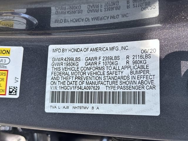 2020 Honda Accord EX-L