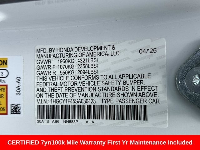 2025 Honda Accord SE