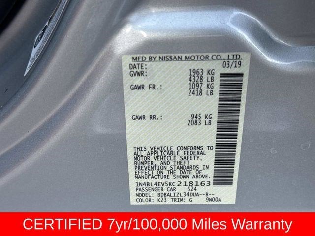 2019 Nissan Altima 2.5 SL