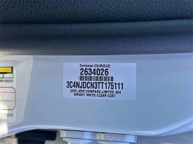 2026 Jeep Compass COMPASS LIMITED 4X4