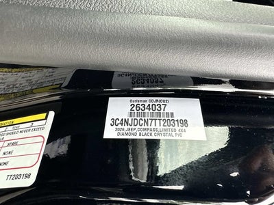2026 Jeep Compass COMPASS LIMITED 4X4