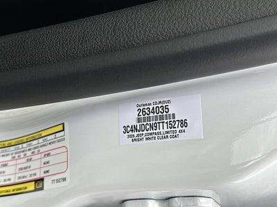 2026 Jeep Compass COMPASS LIMITED ALTITUDE 4X4