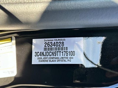 2026 Jeep Compass COMPASS LIMITED 4X4