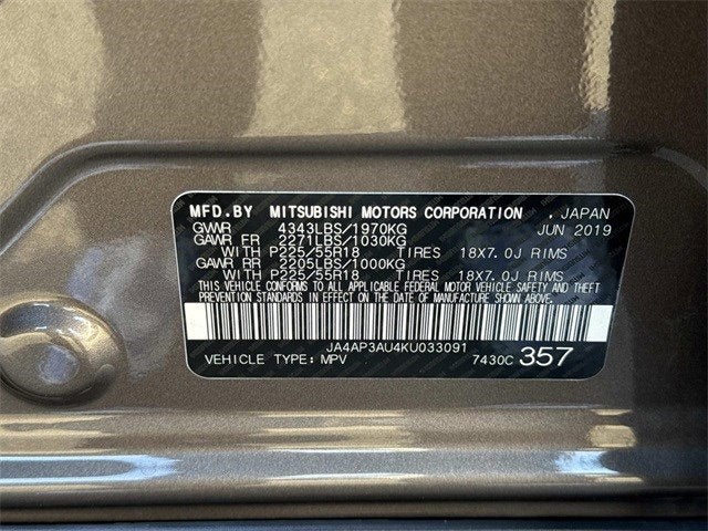 2019 Mitsubishi Outlander Sport 2.0 ES