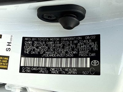 2022 Toyota Corolla Hybrid Hybrid LE