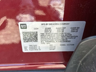 2025 Chevrolet TrailBlazer AWD LT