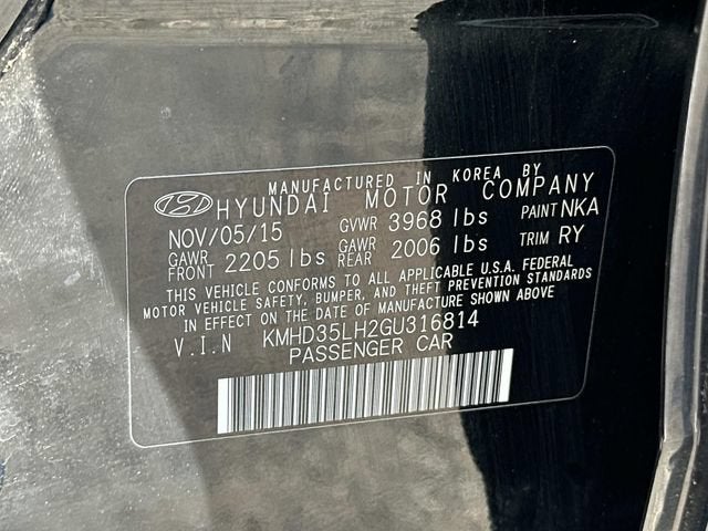 2016 Hyundai Elantra GT Base