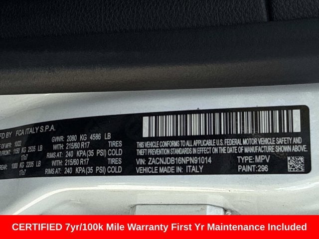 2022 Jeep Renegade Latitude 4x4