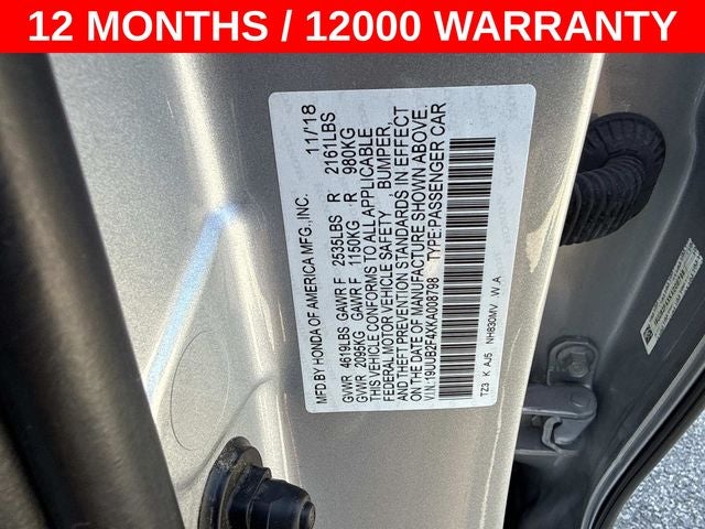 2019 Acura TLX 3.5L Technology Pkg