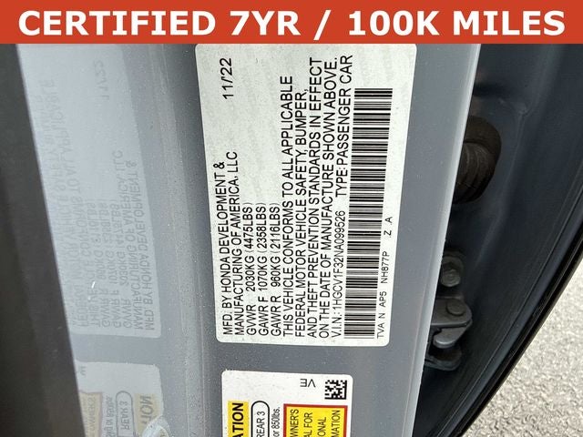2022 Honda Accord Sport