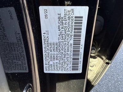 2022 Honda Accord Touring 2.0T